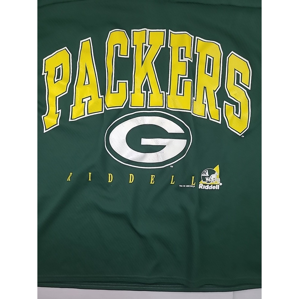 Vintage Green Bay Packers Shirt mens large Spell Out‎ Riddell 1996 NFL NFLP Rare - Picture 3 of 8